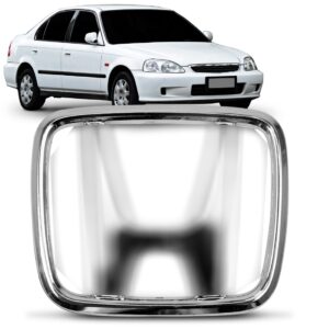 Emblem H Grande Grade Cromado Civic 1996 A 2000
