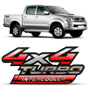 Adesivo Hilux 4x4 2009 10 11 12 13 14 2015 Turbo Intercooler
