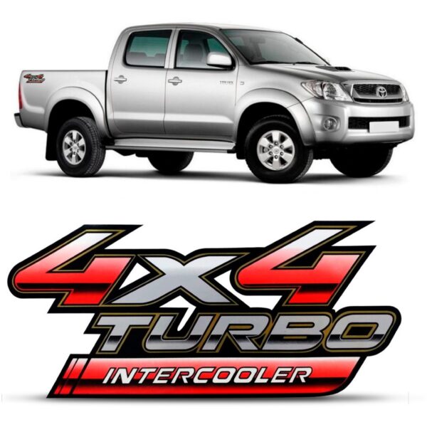 Adesivo Hilux 4x4 2009 10 11 12 13 14 2015 Turbo Intercooler