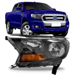 Farol Ranger 16 17 2018 2019 Máscara Negra C Sinaleira Âmbar Lado Esquerdo