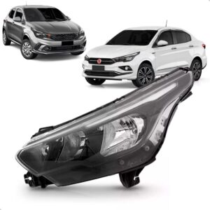 Farol Cronos 17 18 19 2020 21 22 23 Manual Sem Led 1ª Linha Esquerdo/motorista