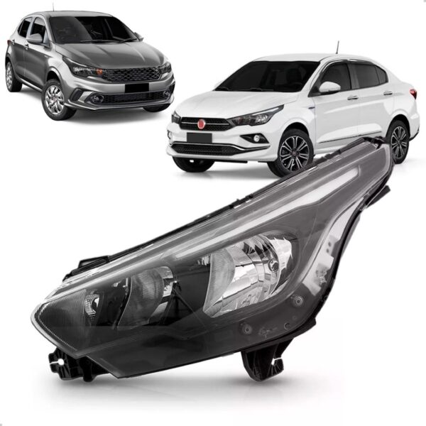 Farol Cronos 17 18 19 2020 21 22 23 Manual Sem Led 1ª Linha Esquerdo/motorista