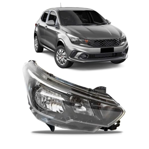 Farol Argo Cronos 2017 2018 2019 Manual Com Led 1ª Linha Direito/passageiro