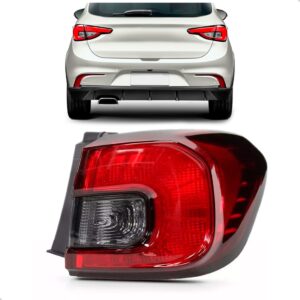 Lanterna Traseira Canto Argo 2017 Até 2024 Fume Lado Direito