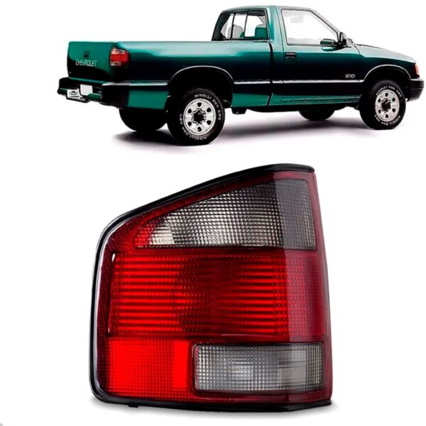 Lanterna Traseira S10 1996 1997 1998 1999 2000 Fume Claro Lado Esquerdo