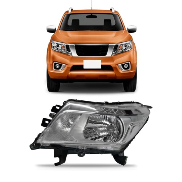 Farol Frontier 2017 2018 2019 2020 Manual Cromado 1ª Linha - Esquerdo/motorista