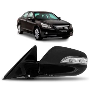 Retrovisor Accord 2008 A 2011 Elétrico C/pisca Capa Preta Lado Esquerdo