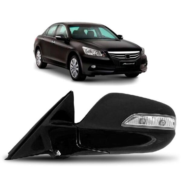 Retrovisor Accord 2008 A 2011 Elétrico C/pisca Capa Preta Lado Esquerdo