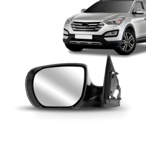 Retrovisor Elétrico Santa Fe 2014 Até 2019 Com Aquecedor Lado Esquerdo