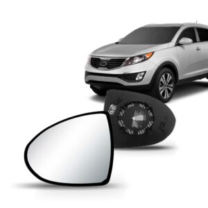 Lente Retrovisor Sportage 2011 A 2016 Com Aquecimento Lado Esquerdo