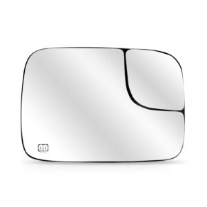 Lente Retrovisor Dodge Ram 2002 A 2008 C/aque Divisor Foco Lado Direito