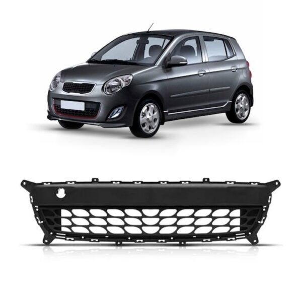 Tela Parachoque Picanto 2011 Com Encaixe Friso Preto