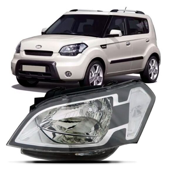 Farol Soul 2009 2010 2011 2012 Foco Simples 1ª Linha - Esquerdo/motorista