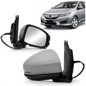 Retrovisor City 2015 A 2021 Eletrico Com Pisca Capa Primer Lado Direito