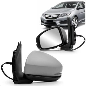 Retrovisor City 2015 A 2021 Eletrico Com Pisca Capa Primer Lado Esquerdo