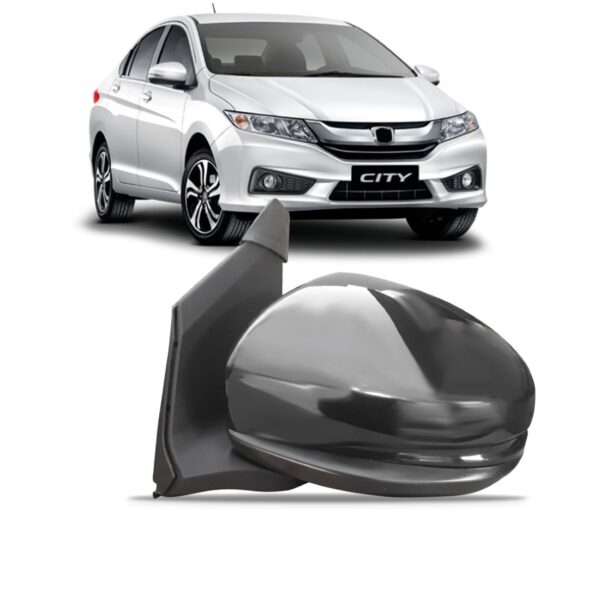 Retrovisor City 2014 A 2016 Eletrico Retratil Com Sinaleira Lado Esquerdo