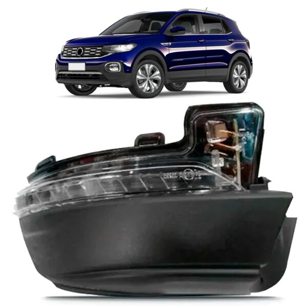 Capa Inferior Retrovisor T-cross 19 20 Com Sinaleira Sem Luz Lado Direito