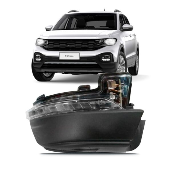 Capa Inferior Retrovisor T-cross 19 2020 C/sinaleira C/f Luz Lado Direito