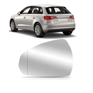 Lente Retrovisor Audi A3 2013 2014 2015 2016 Com Aquecedor Lado Esquerdo