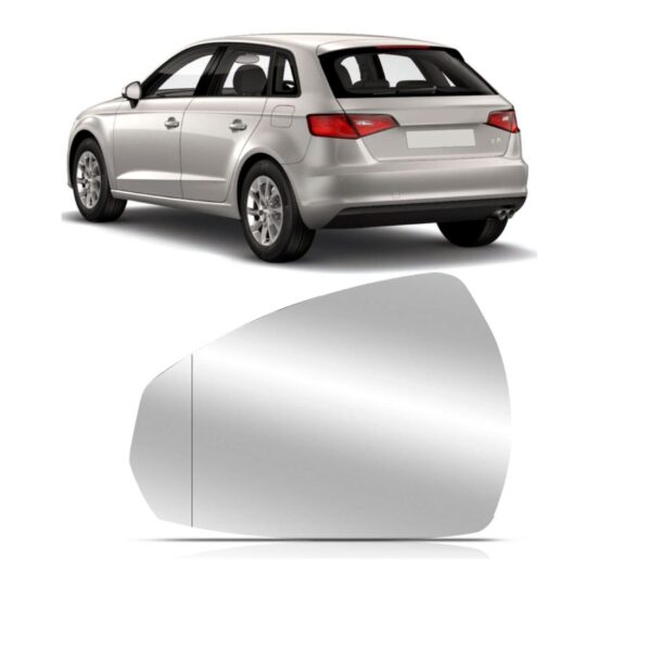 Lente Retrovisor Audi A3 2013 2014 2015 2016 Com Aquecedor Lado Esquerdo