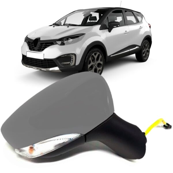 Retrovisor Captur 2017 2018 2019 Eletrico Aquecedor Pisca Ld Direito Passageiro