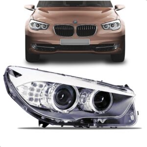 Farol Para Bmw Serie 5 2011 12 13 2014 Eletrico C/ Motor Led Lado Direito