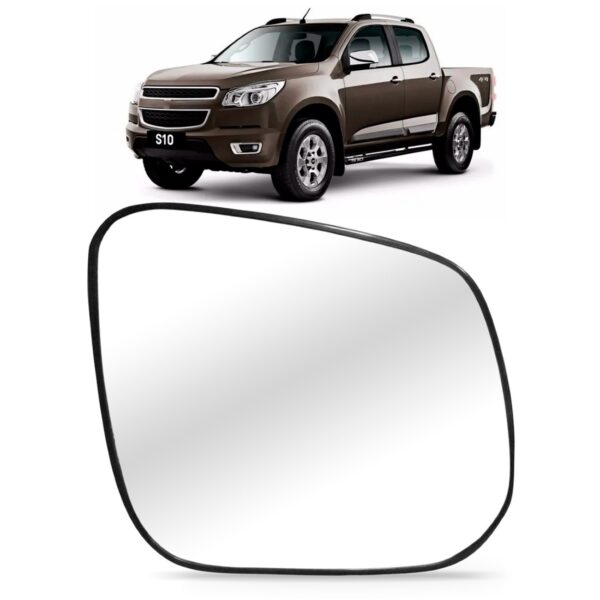 Lente Retrovisor S10 Ls/ Lt/ Ltz 2012 2013 14 2015 16 2017 Lado Direito