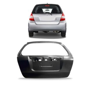 Tampa Porta Malas Fit 2003 A 2008 Sem Furo Fechadura Cinza-escuro