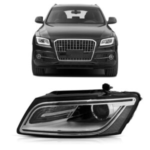 Farol Para Audi Q5 13/16 Eletrico Com Led Com Motor 1ª Linha - Esquerdo/motorista