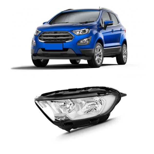Farol Ecosport 19 20 Elétrico Com Projetor Sem Led 1ª Linha - Esquerdo/motorista