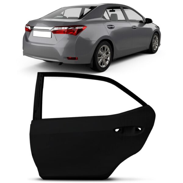 Porta Traseira Corolla 2014 2015 2016 2017 2018 2019 Lado Esquerdo