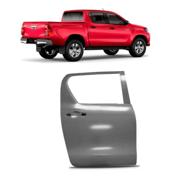 Porta Traseira Hilux Pick Up 2016 17 18 19 20 21 22 2023 Lado Direito
