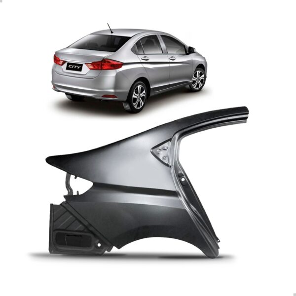 Lateral Traseira Para Honda City Ano 2014 2015 2016 Lado Direito