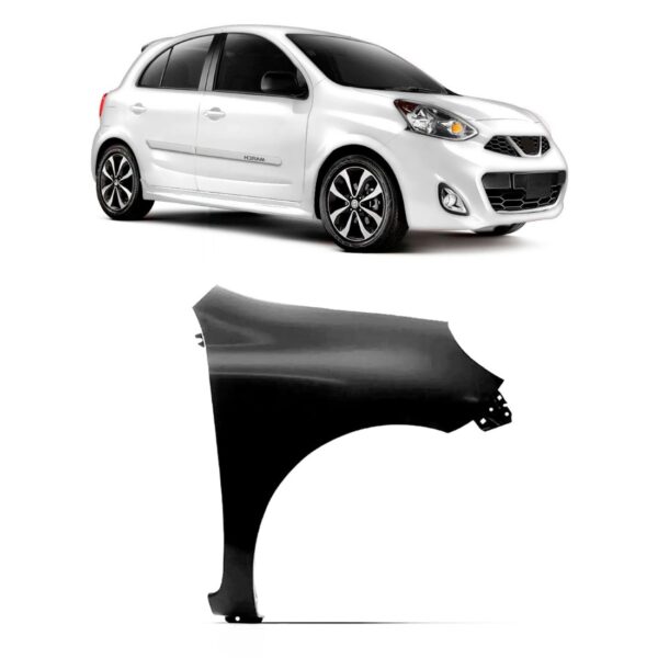 Paralama Dianteiro March 2014 A 2019 Direito Sem Furo Pisca