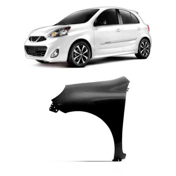 Paralama Dianteiro March 2014 A 2019 Esquerdo S/furo Pisca