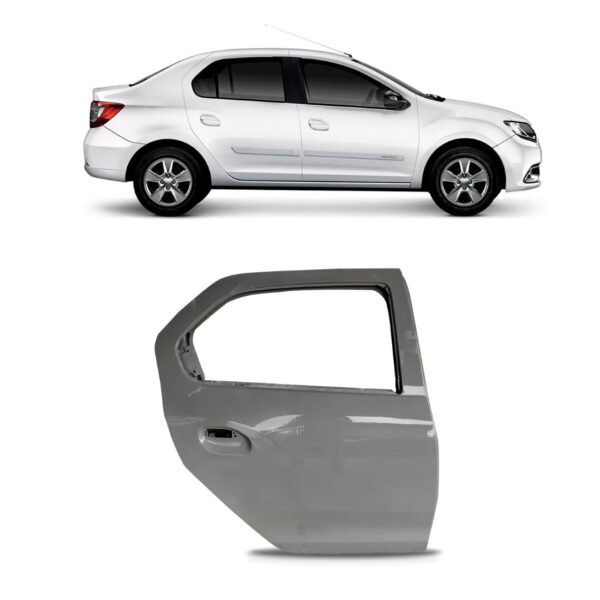 Porta Traseira Logan 2014 15 16 17 18 19 20 21 2022 Lado Direito