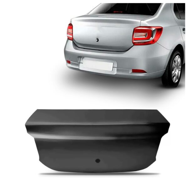 Tampa Porta Malas Logan 2014 2015 2016 Fabricado Em Ferro Preto