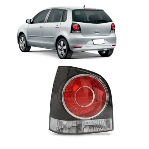 Lanterna Traseira Polo 2007 08 09 Á 2013 Hatch Cromomix Lado Esquerdo