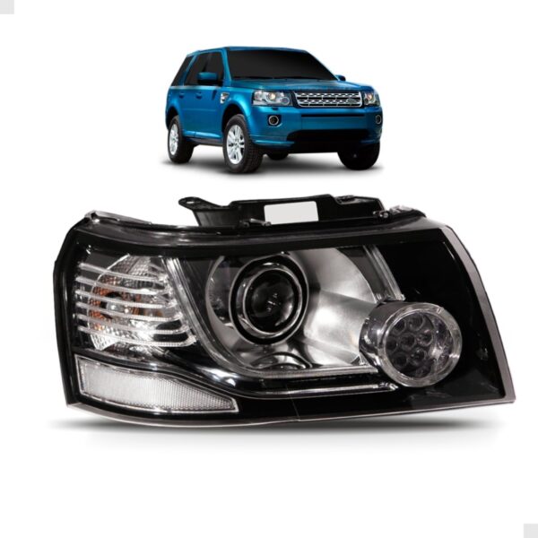 Farol Freelander 2 06/13 D3s C/led Cromada 12 Pinos 1ª Linha - Direito/passageiro