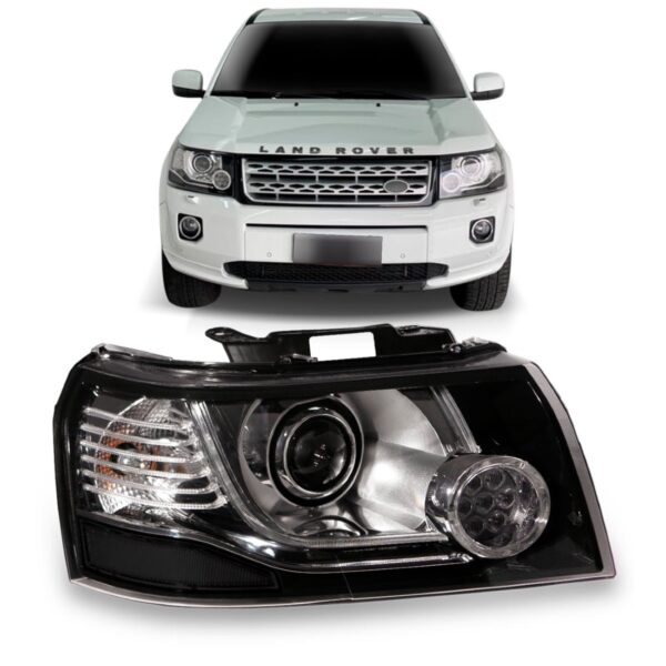 Farol Freelander 2 2006 A 2013 D3s C/ Led E Mascara 12 Pinos Lado Direito