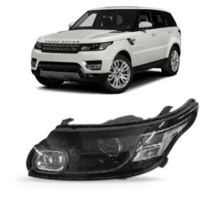 Farol Range Rover Sport 14 A 18 Mascara Negra Xenon 1ª Linha - Esquerdo/motorista