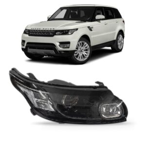 Farol Range Rover Sport 14 A 18 Mascara Negra Xenon 1ª Linha - Direito/passageiro