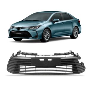 Tela Frontal Do Parachoque Corolla 20 21 22 23 Preto Textur