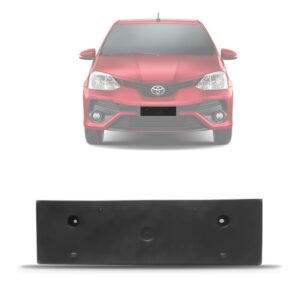 Suporte Placa Etios 2018 A 2020 Preto Texturizado C/garantia