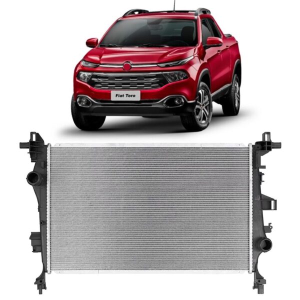 Radiador Fiat Toro 2016 A 2021 Gasolina 1.8  Manual Ou Autom