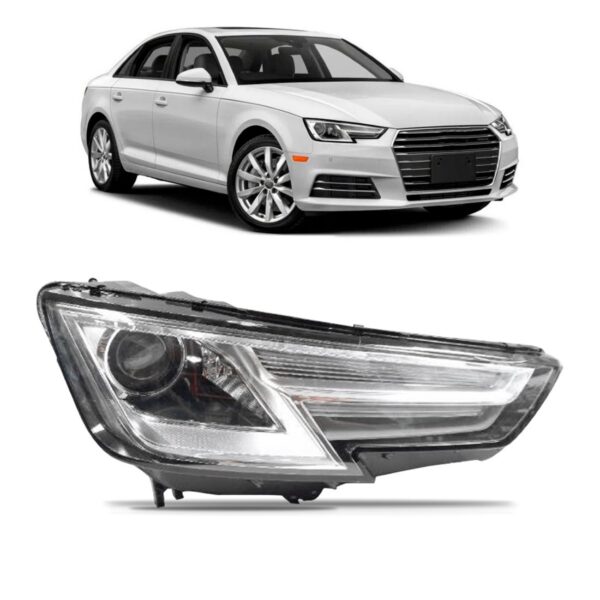 Farol Audi A4 2016 A 2019 Elétrico C/ Motor C/ Led 1ª Linha - Direito/passageiro