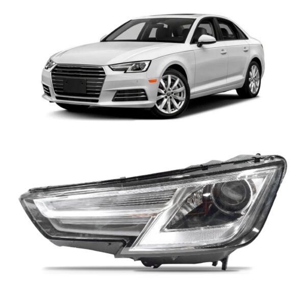 Farol Audi A4 2016 A 2019 Elétrico C/ Motor C/ Led 1ª Linha - Esquerdo/motorista