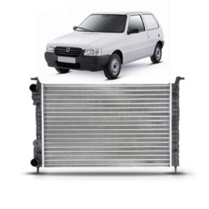 Radiador Uno 2001 A 2009 Fiorino 1.0 / 1.3 Com Ar Manual