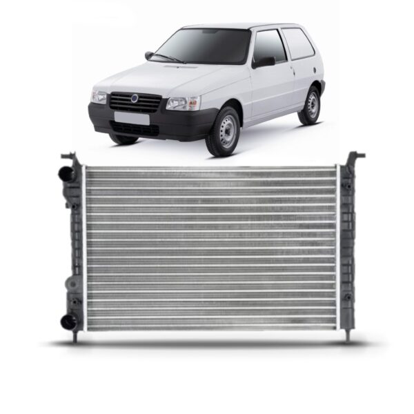 Radiador Uno 2001 A 2009 Fiorino 1.0 / 1.3 Com Ar Manual