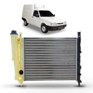 Radiador Uno 1985 A 1993 C/ Reservatório Com Ar Manual